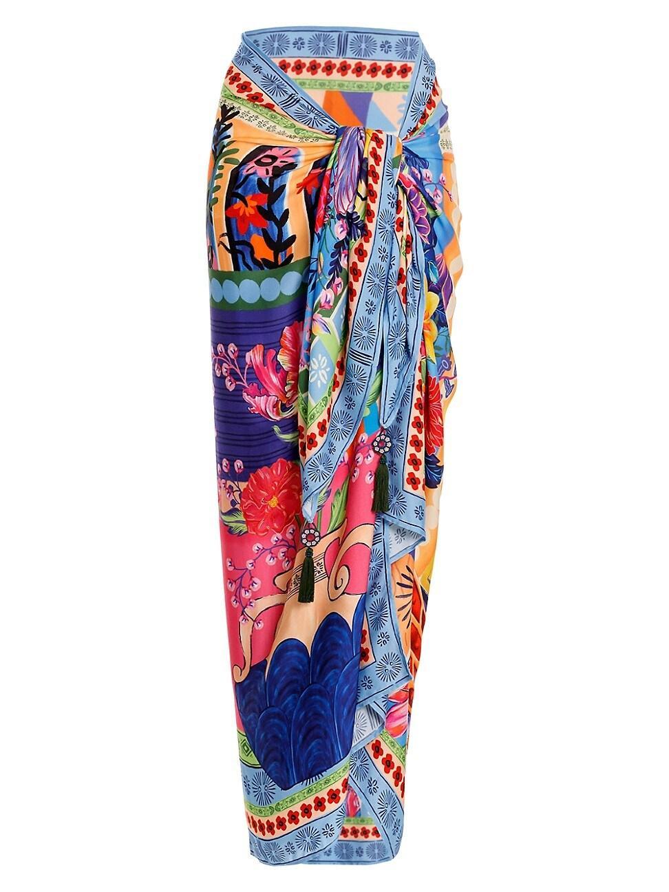 Womens Riveria Radiance Marine Vessel Abstract Pareo Product Image