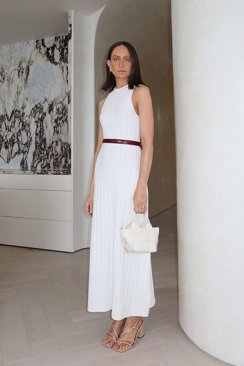 Wide Ribbed Knitted Maxi Dress Product Image