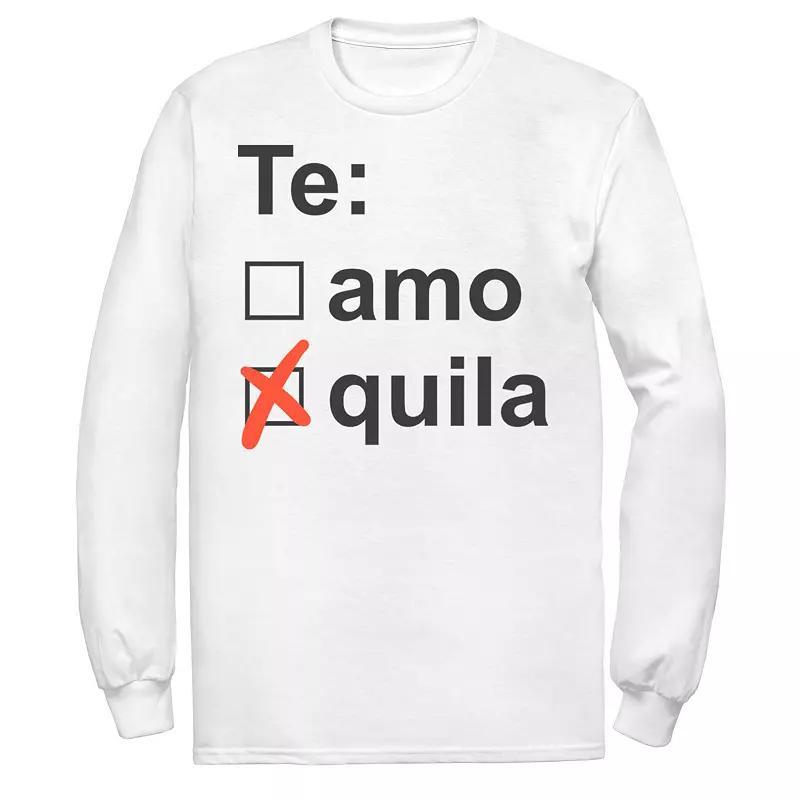 Men's Gonzales Tequilla Check List Tee, Size: XL, White Product Image