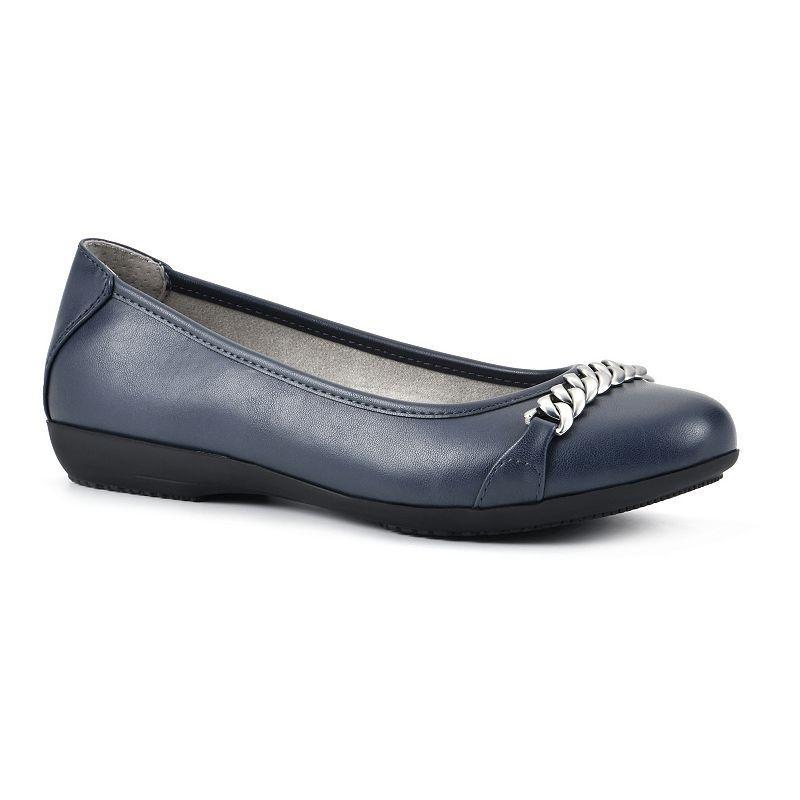 Cliffs by White Mountain Charmed Women's Ballet Flats, Size: 9.5, Ivory Smo Product Image