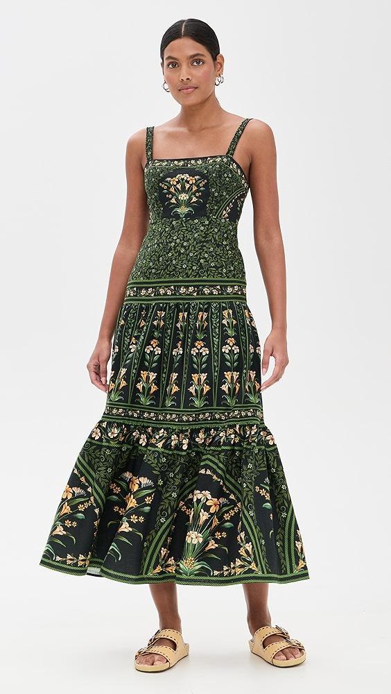 FARM Rio Flowers Arch Black Sleeveless Maxi Dress | Shopbop Product Image