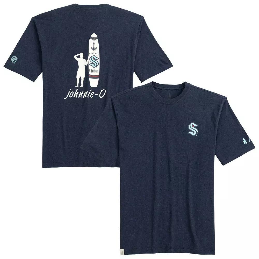 Men's johnnie-O Navy Seattle Kraken Heathered Spencer T-Shirt, Size: XL, Krk Blue Product Image