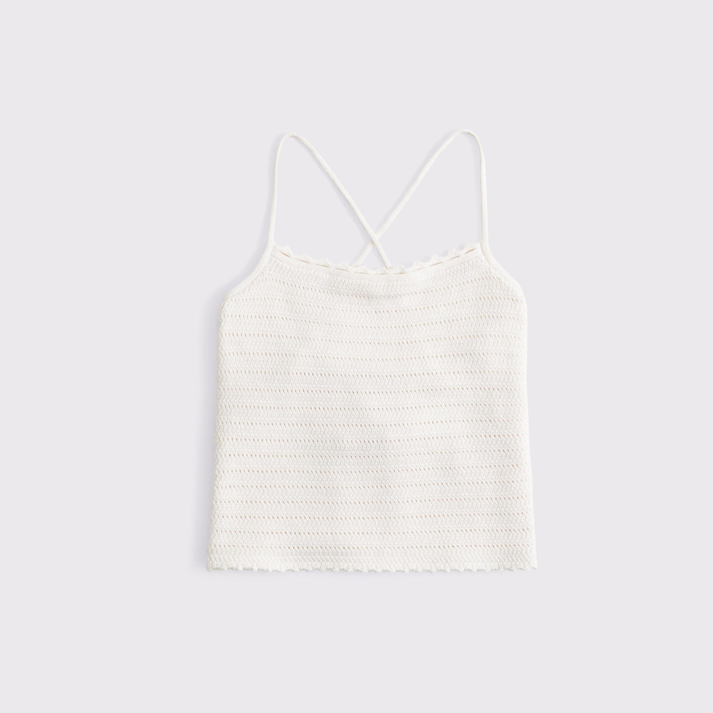 Crochet-Style Tie-Back Tank Product Image