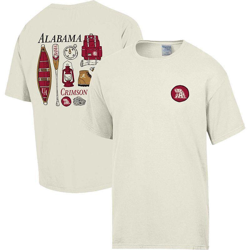 Mens Comfort Wash Cream Alabama Crimson Tide Camping Trip T-Shirt Product Image