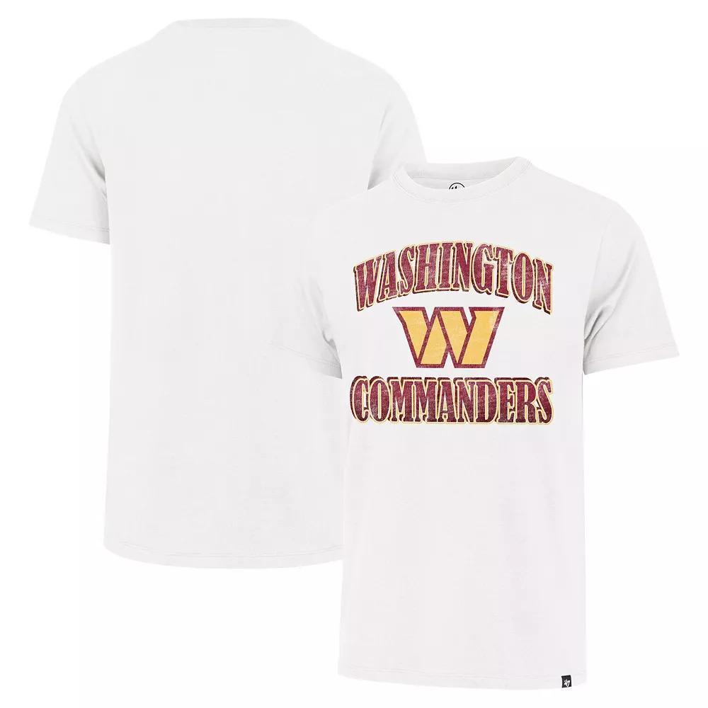Men's '47 White Washington Commanders Overrun Franklin T-Shirt, Size: XL, Wft White Product Image