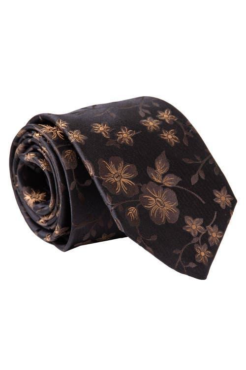 Elizabetta Trevi - Extra Long Printed Silk Tie for Men in Plum at Nordstrom Product Image
