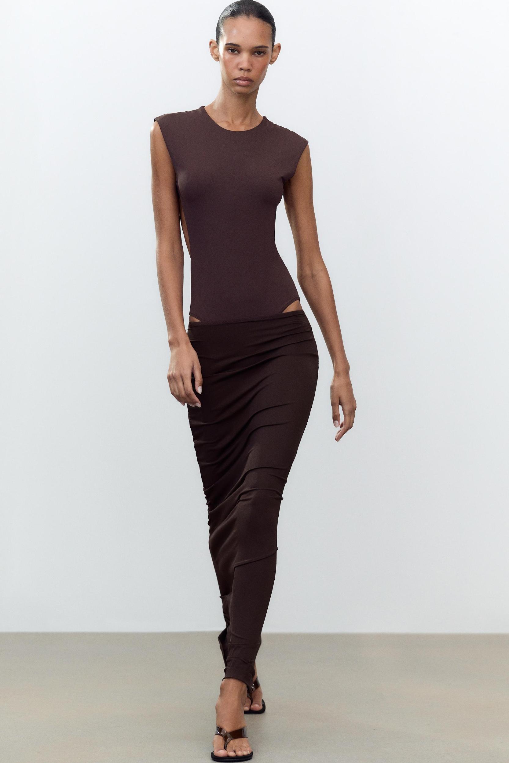 OPEN BACK POLYAMIDE BODYSUIT Product Image