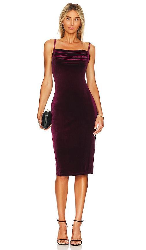 Bias Velvet Midi Slip Dress 1. STATE Product Image