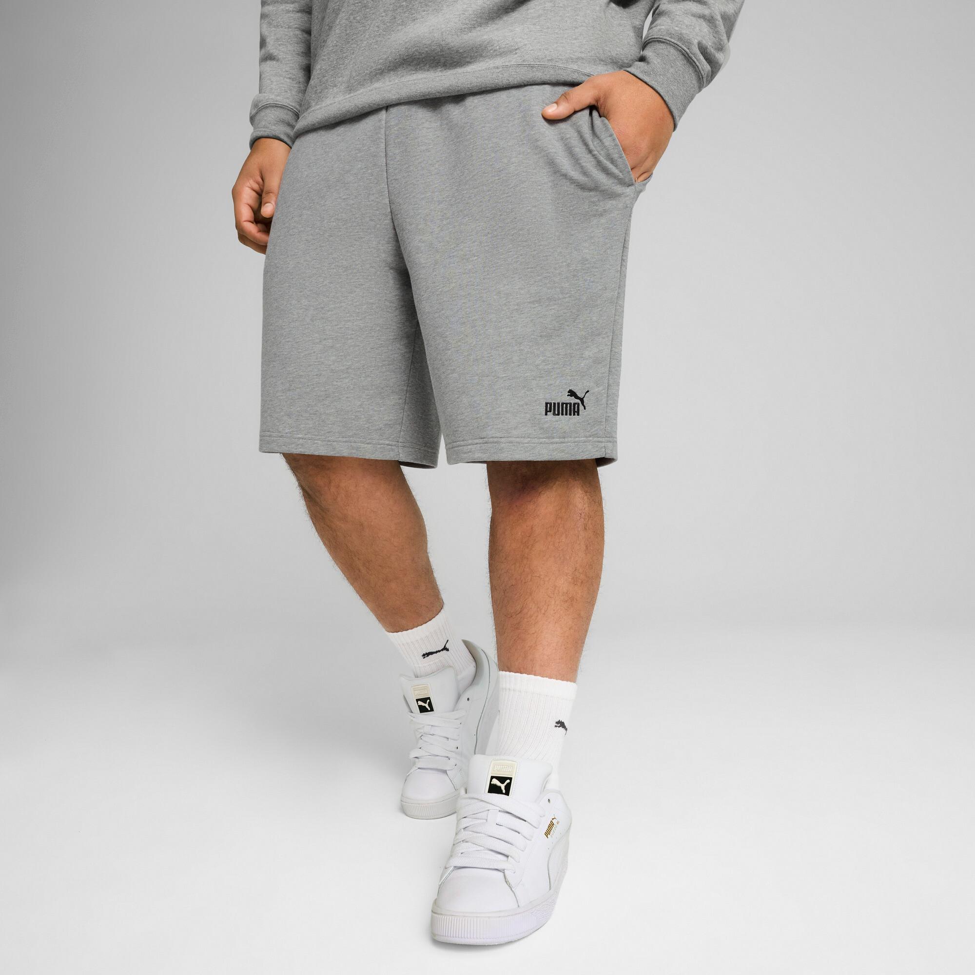 PUMA Essentials No. 1 Logo Men's 10" Shorts in Medium Grey Heather Product Image