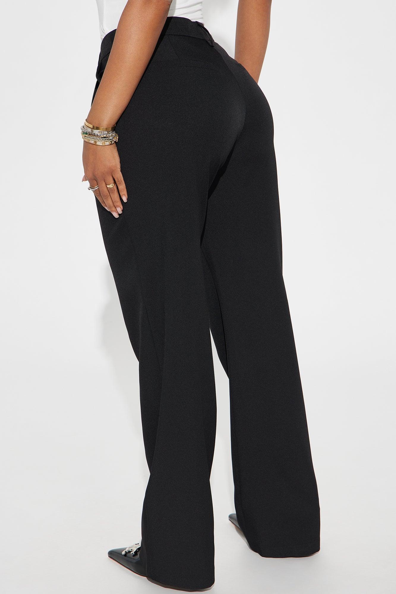 Angelica Straight Leg Trouser - Black Product Image