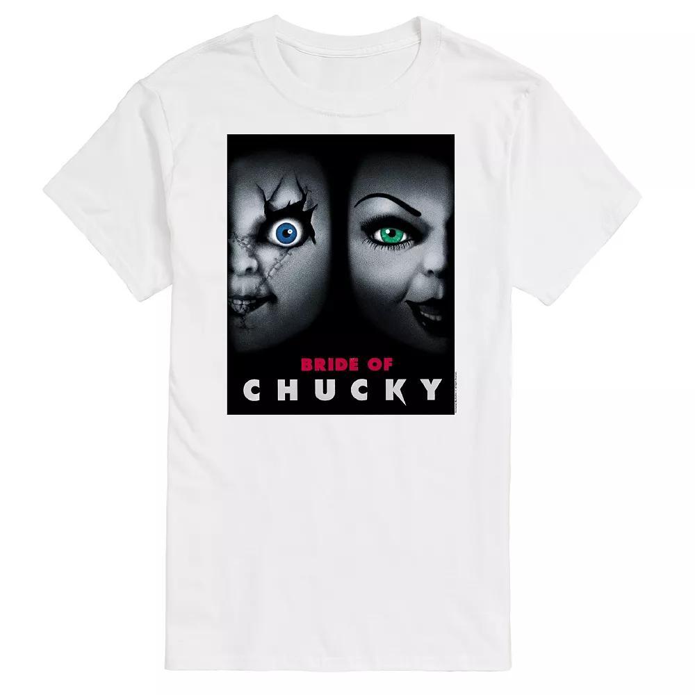 Big & Tall Chucky Bride Of Chucky Graphic Tee, Mens Product Image