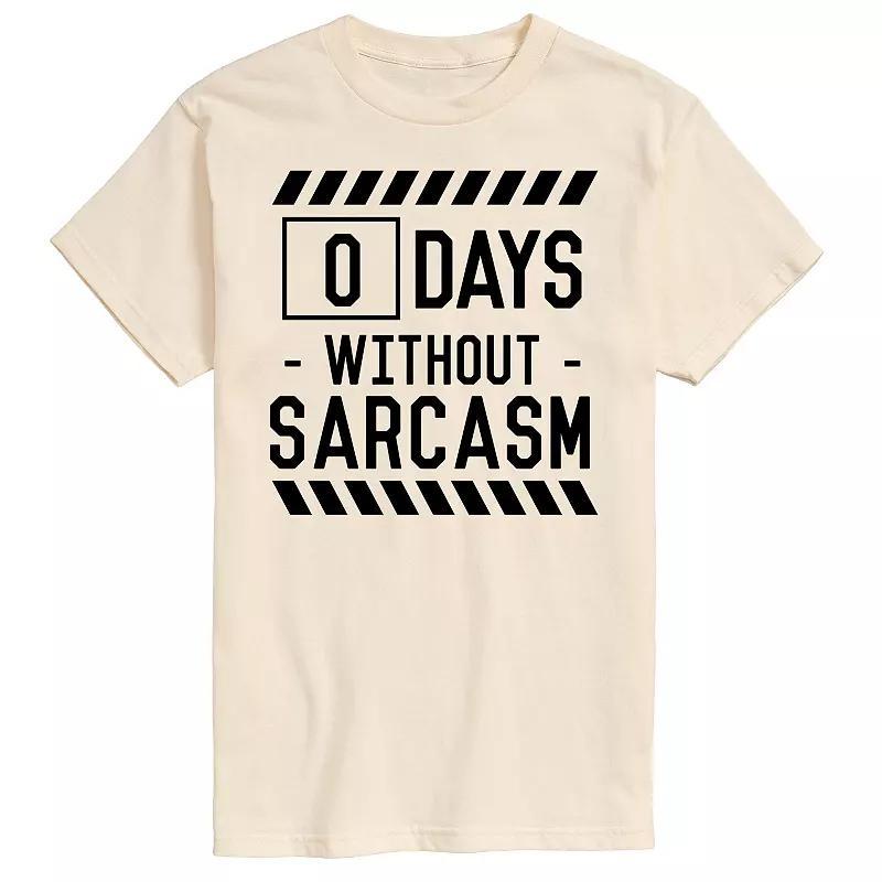 Mens 0 Days Without Sarcasm Tee Product Image