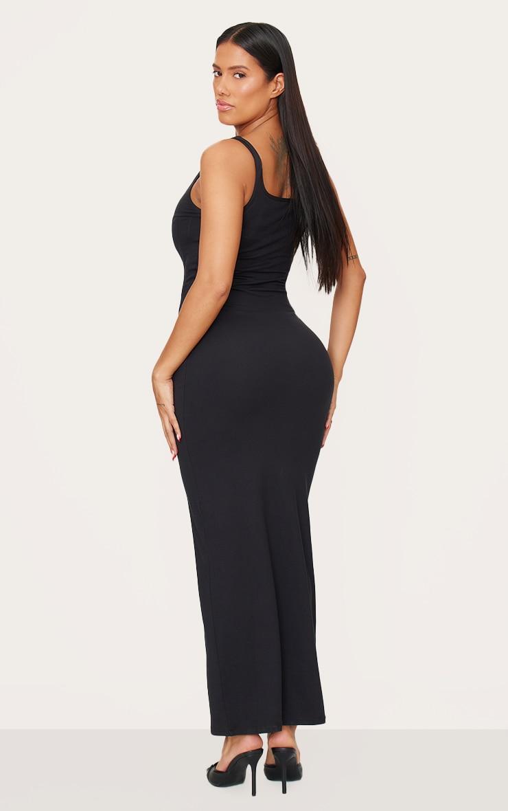Shape Black Sculpt Square Neck Corseted Maxi Dress. Product Image