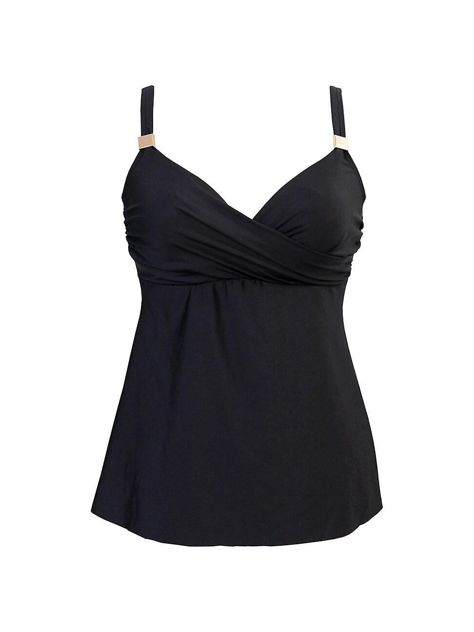 Surplice Underwire Tankini Top D-DDD Cups Product Image