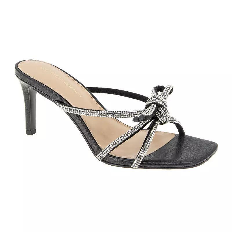 BCBGeneration Selma Women's Rhinestone Dress Sandals, Size: 7.5, Silver Product Image