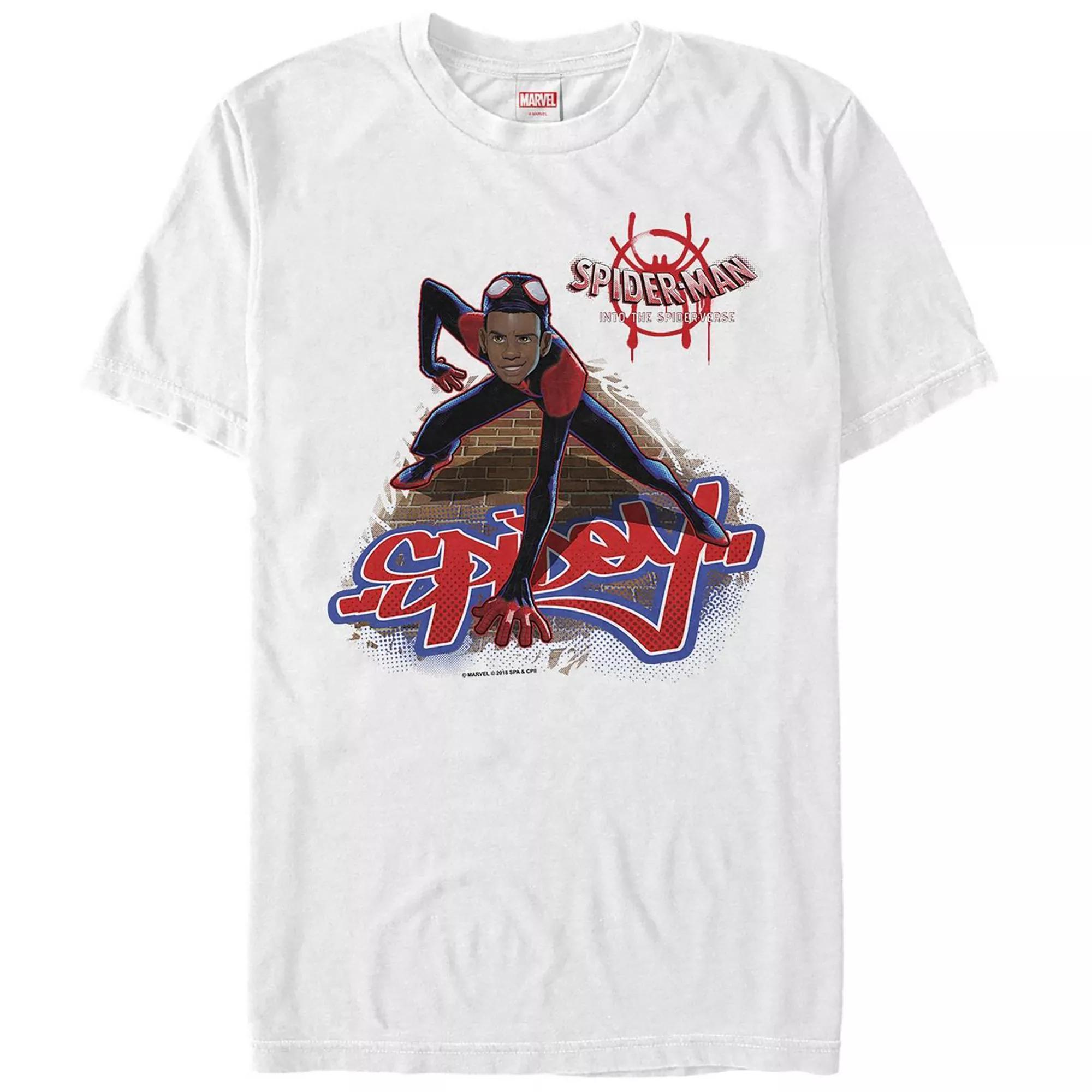 Men's Mervel Spider-Verse Spidey Graphic Tee, Size: XL, White Product Image