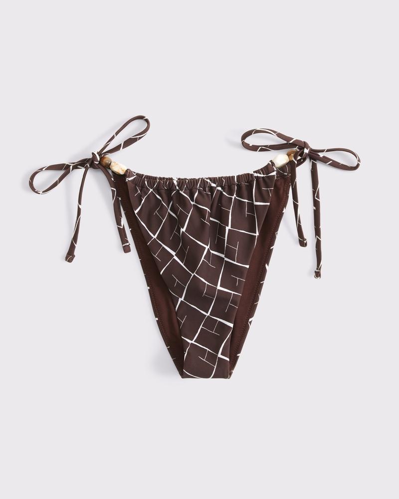 Low Rise Ruched Tie-Side Cheeky Bottom Product Image