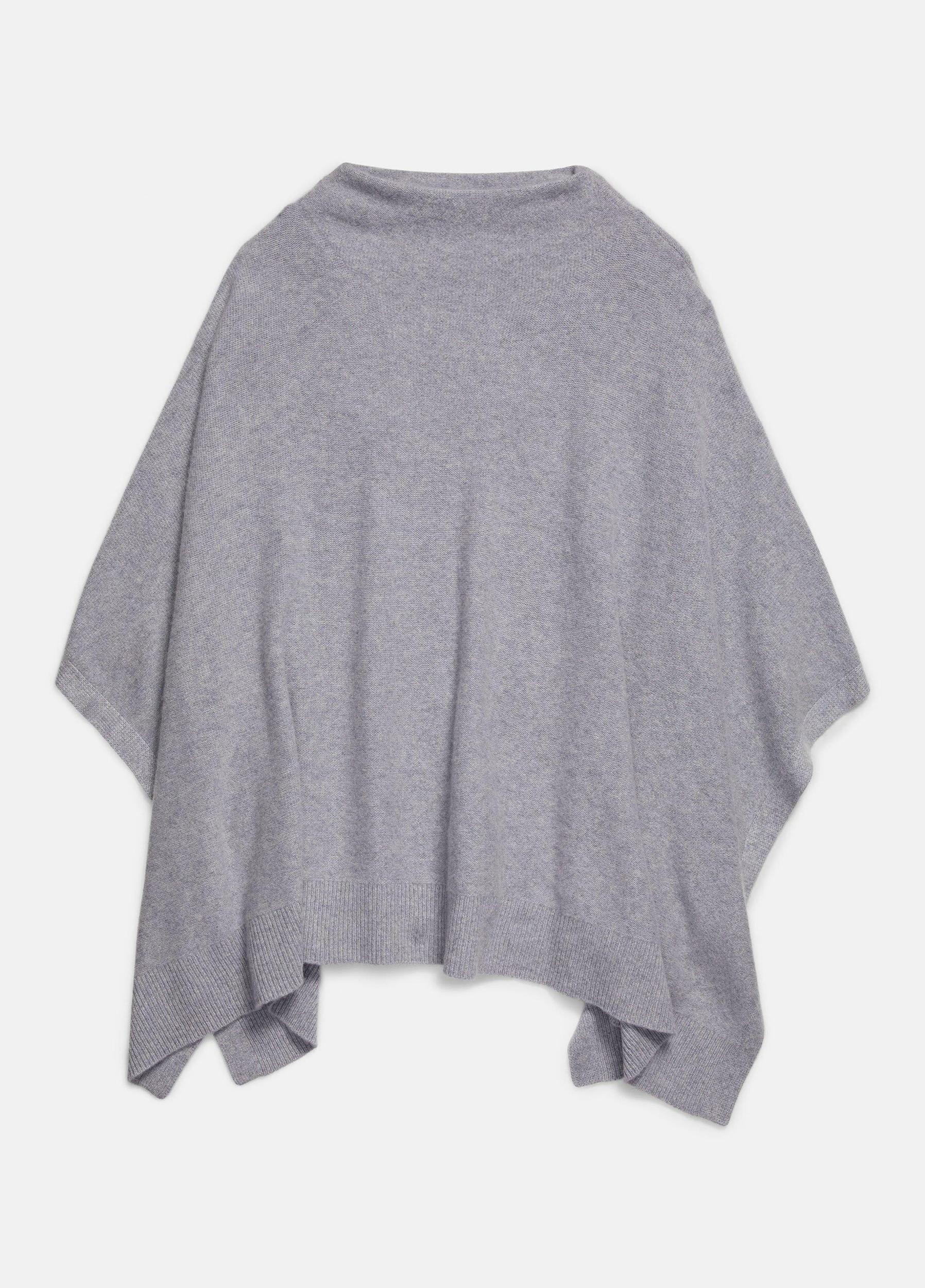 Womens Plush Cashmere Funnel Neck Poncho, Mink Vince Product Image