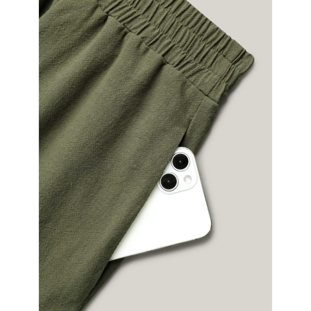 Plus Size Stretchy Waist Lace Tiered Midi Skirt Women ArmyGreen Elegant Gathered No stretch Side seam pocket Everyday Skirts BloomChic 28/5X Product Image