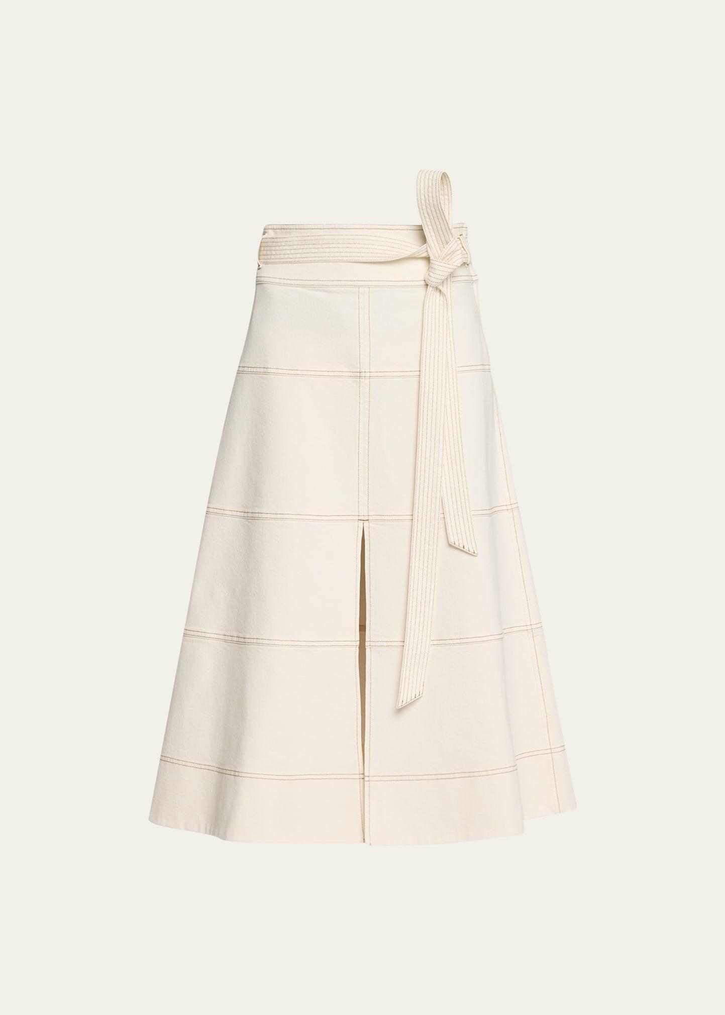Womens Hudson Belted Midi Skirt Product Image