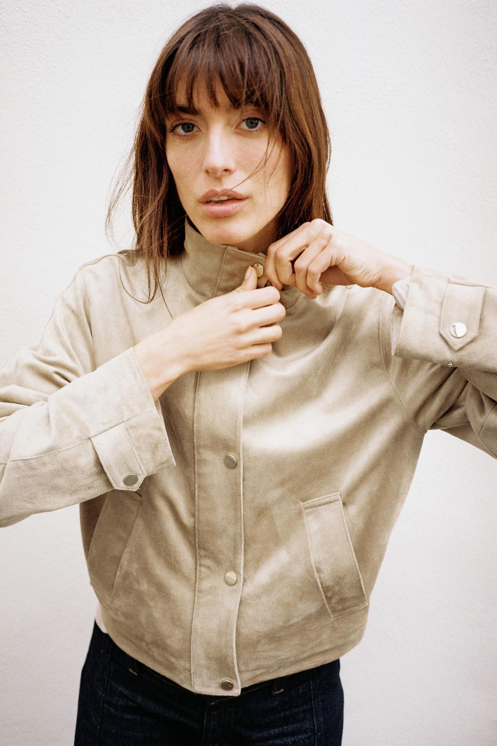 FAUX SUEDE JACKET Product Image