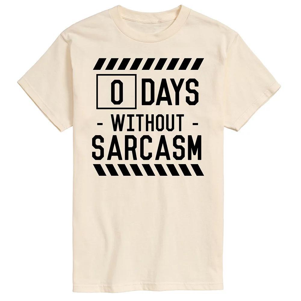 Mens 0 Days Without Sarcasm Tee Product Image