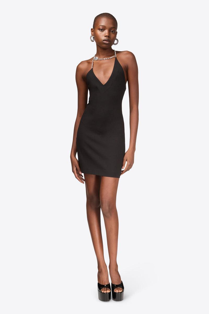 Crystal Halter Mini Dress Product Image