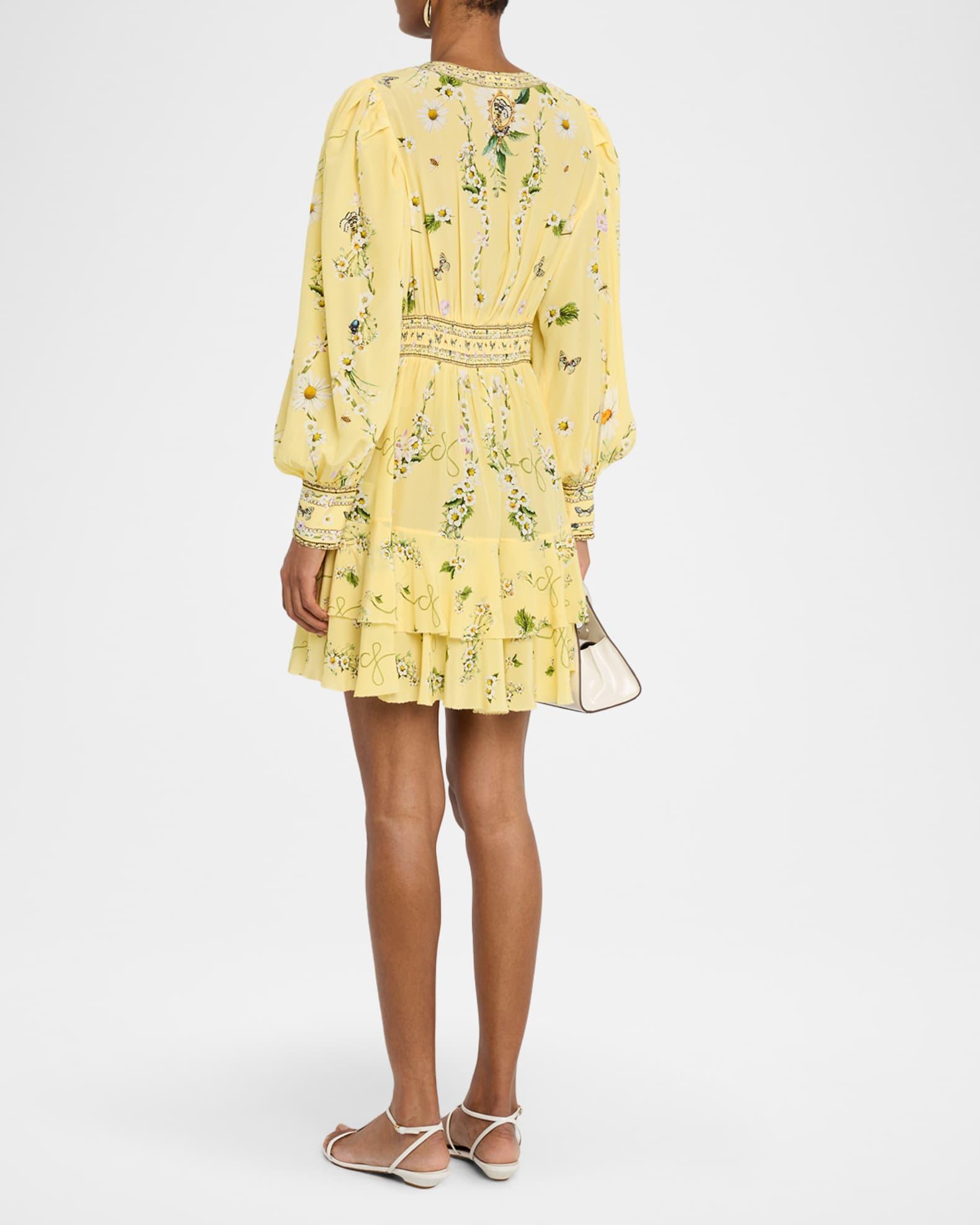 Daisy Chains Button-Front Frill Dress Product Image