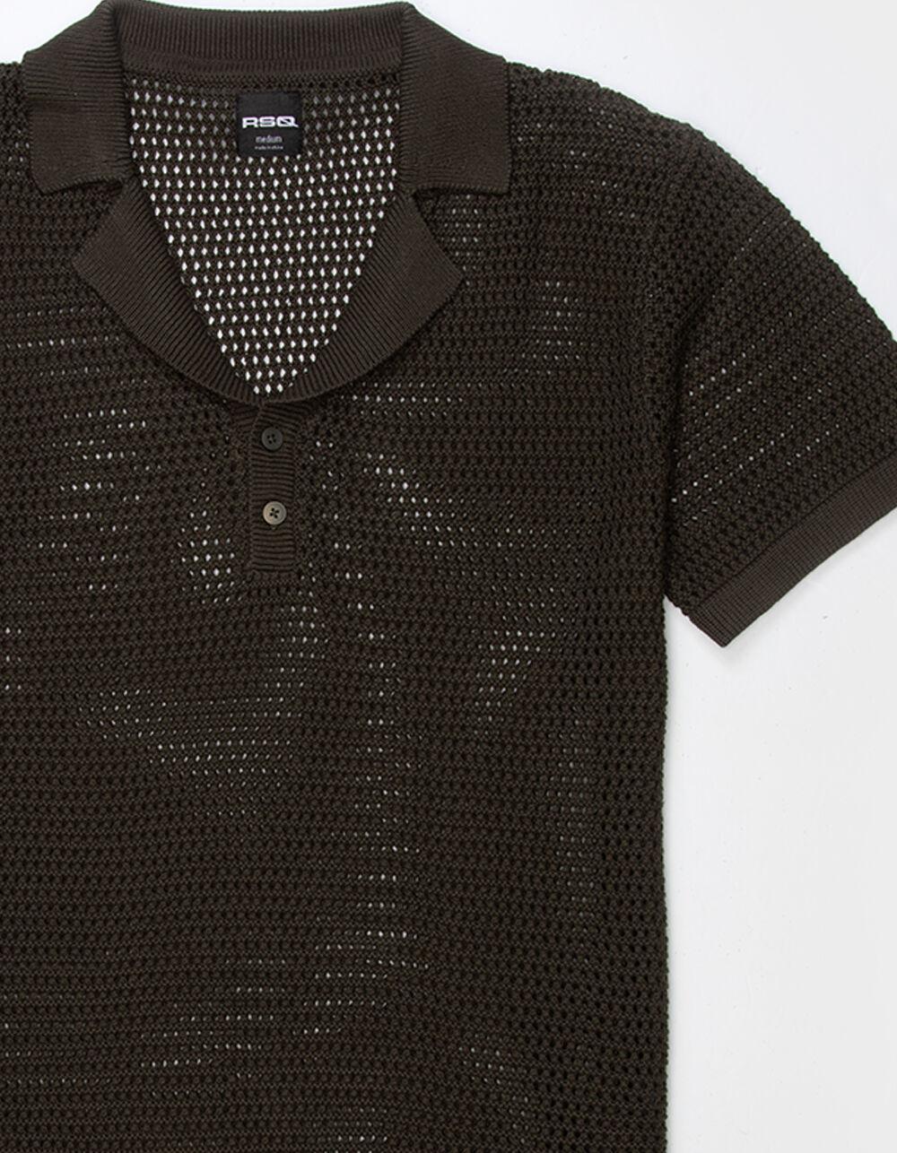 RSQ Mens Sweater Polo - OLIVE Product Image