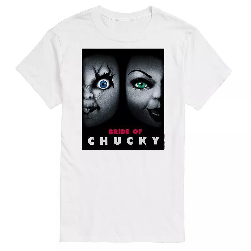 Big & Tall Chucky Bride Of Chucky Graphic Tee, Mens Product Image