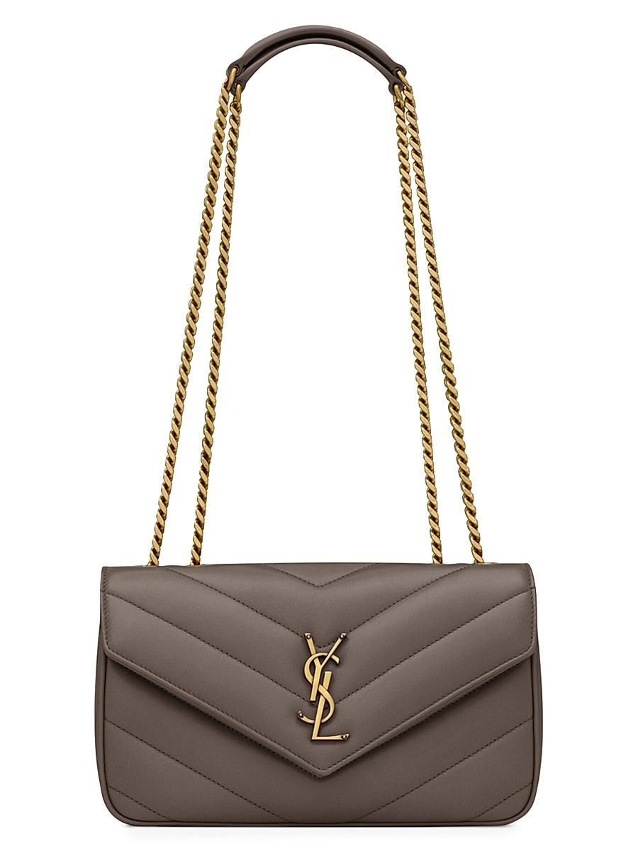 Womens Loulou Small Shoulder Bag in Lambskin Leather Product Image