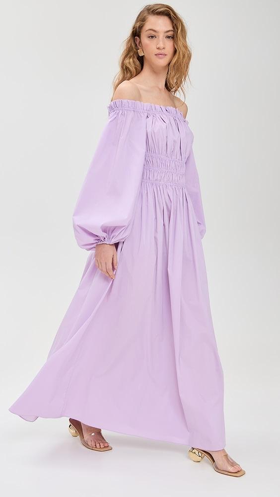 CAROLINE CONSTAS Raquela Off Shoulder Ruffle Maxi Dress | Shopbop Product Image