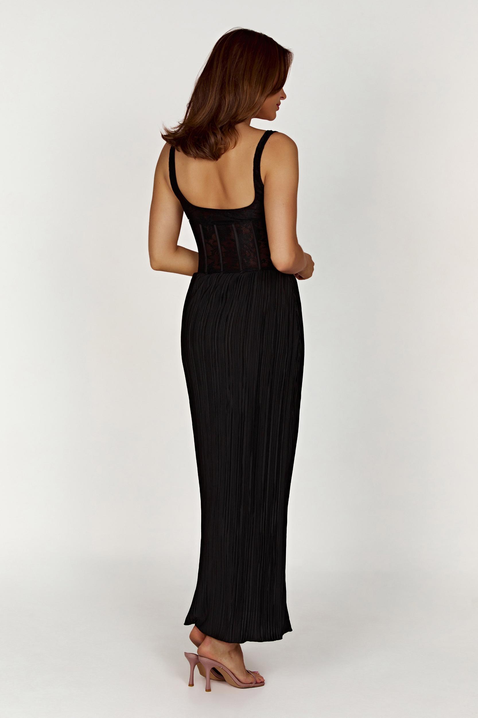 Elsie Lace Bustier Top - Black Product Image