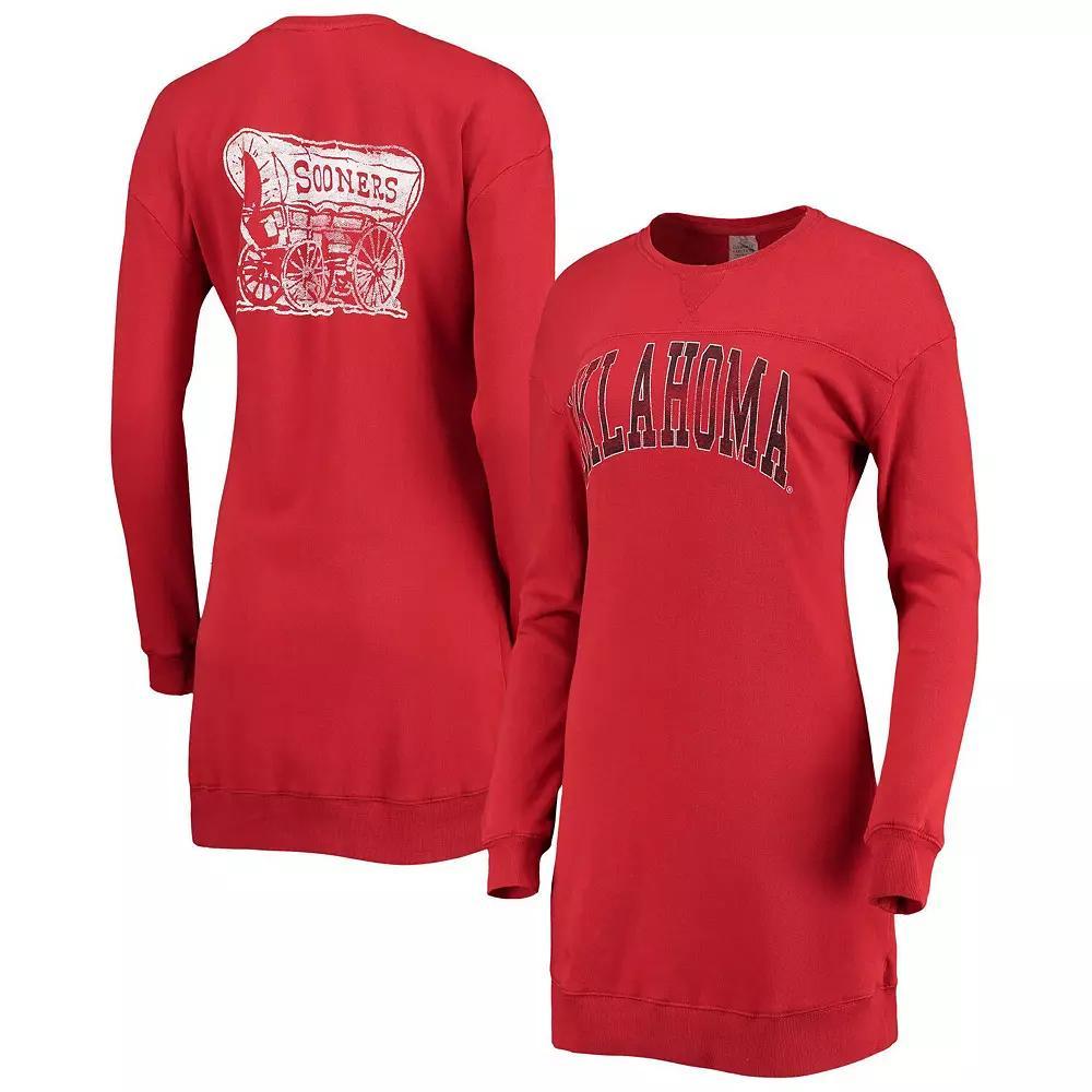 Women's Gameday Couture Crimson Oklahoma Sooners 2-Hit Sweatshirt Mini Dress, Size: Medium, Red Product Image