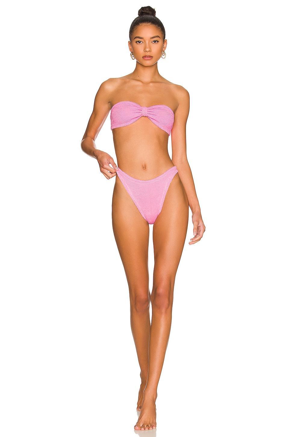 Womens Jean Bow Two-Piece Bikini Set - Lilac Product Image