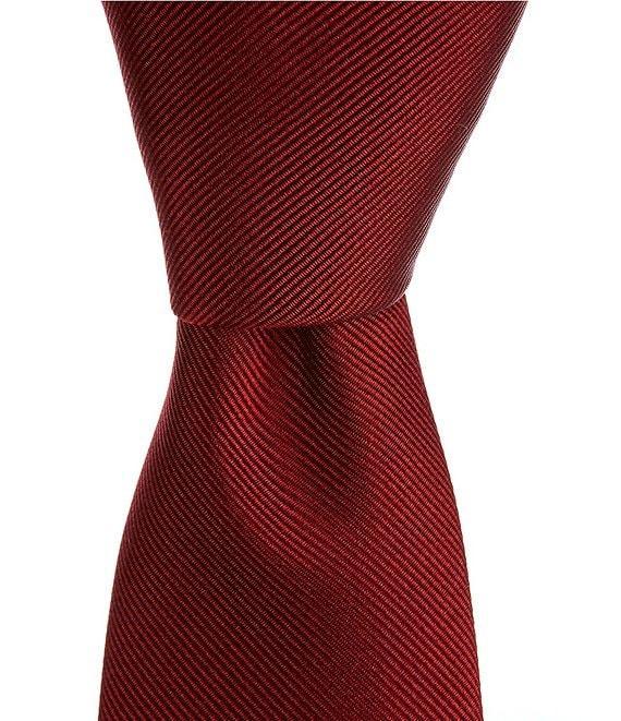 Hugo Boss Solid Jacquard 2.36#double; Silk Blend Tie Product Image