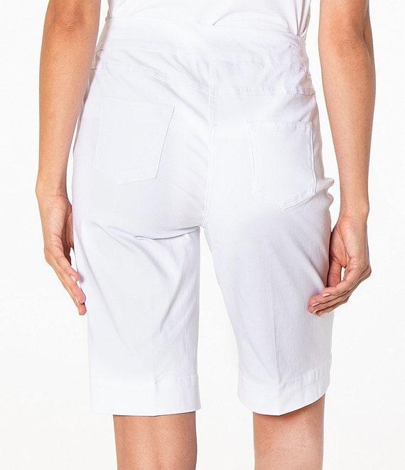 Sport Haley Slimsation Pull-On Solid Pocketed Bermuda Shorts Product Image