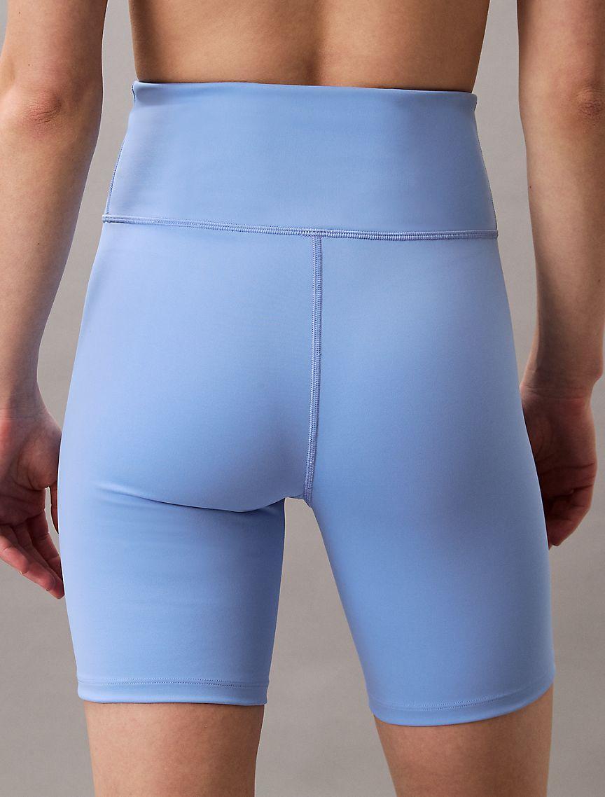 Calvin Klein Womens Modern Sport High Rise 7 Bike Shorts - Blue Product Image