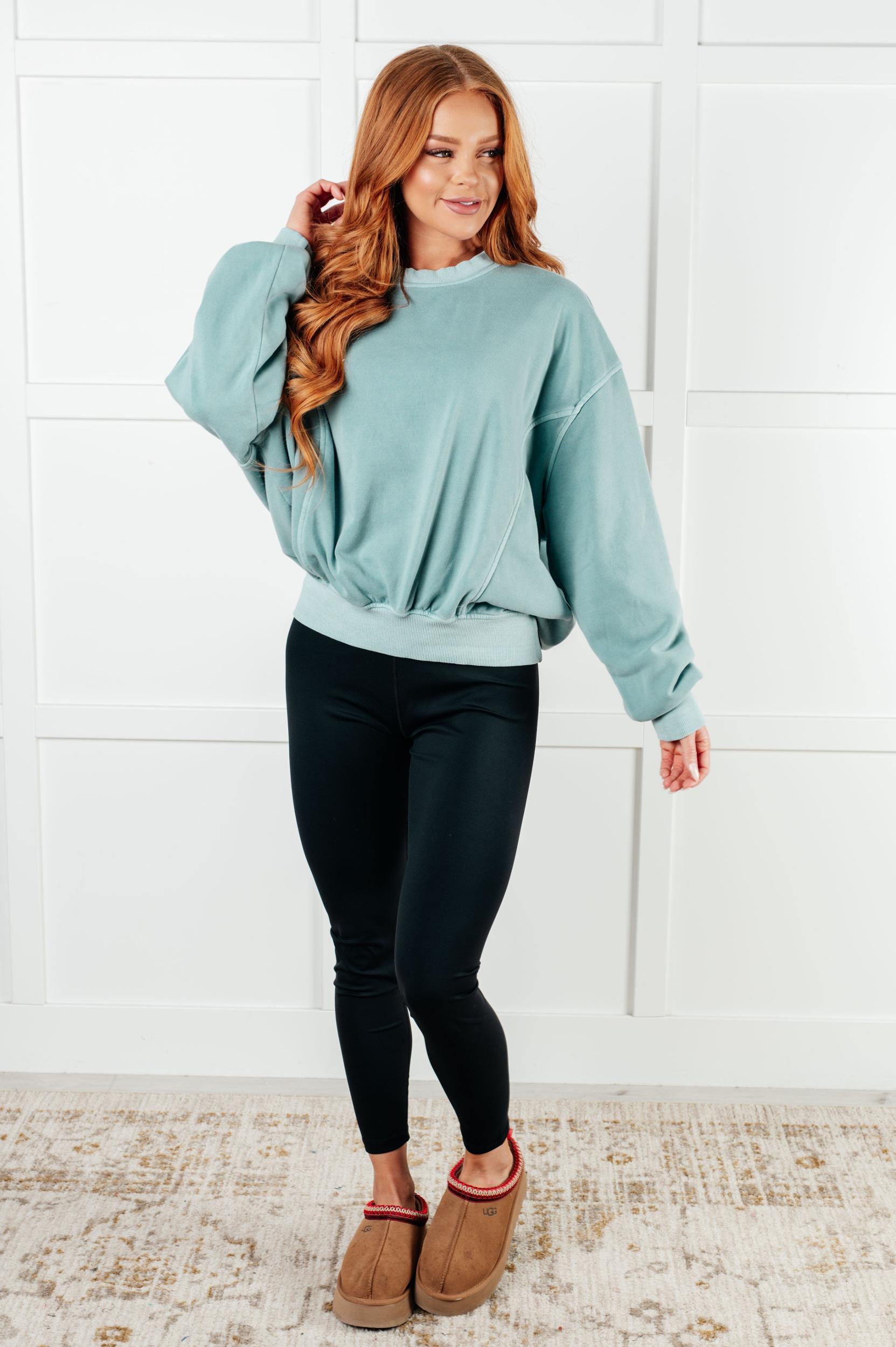 Beyond the Basics Pullover in Blue Grey (Online Exclusive) Product Image