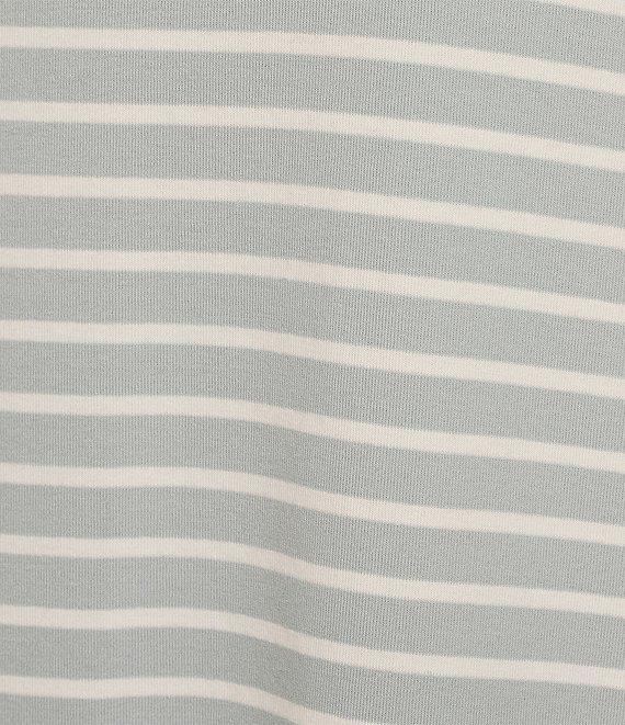 Le' AL.X Stripe Stretch Knit Crew Neck Short Sleeve T-Shirt Midi Dress Product Image