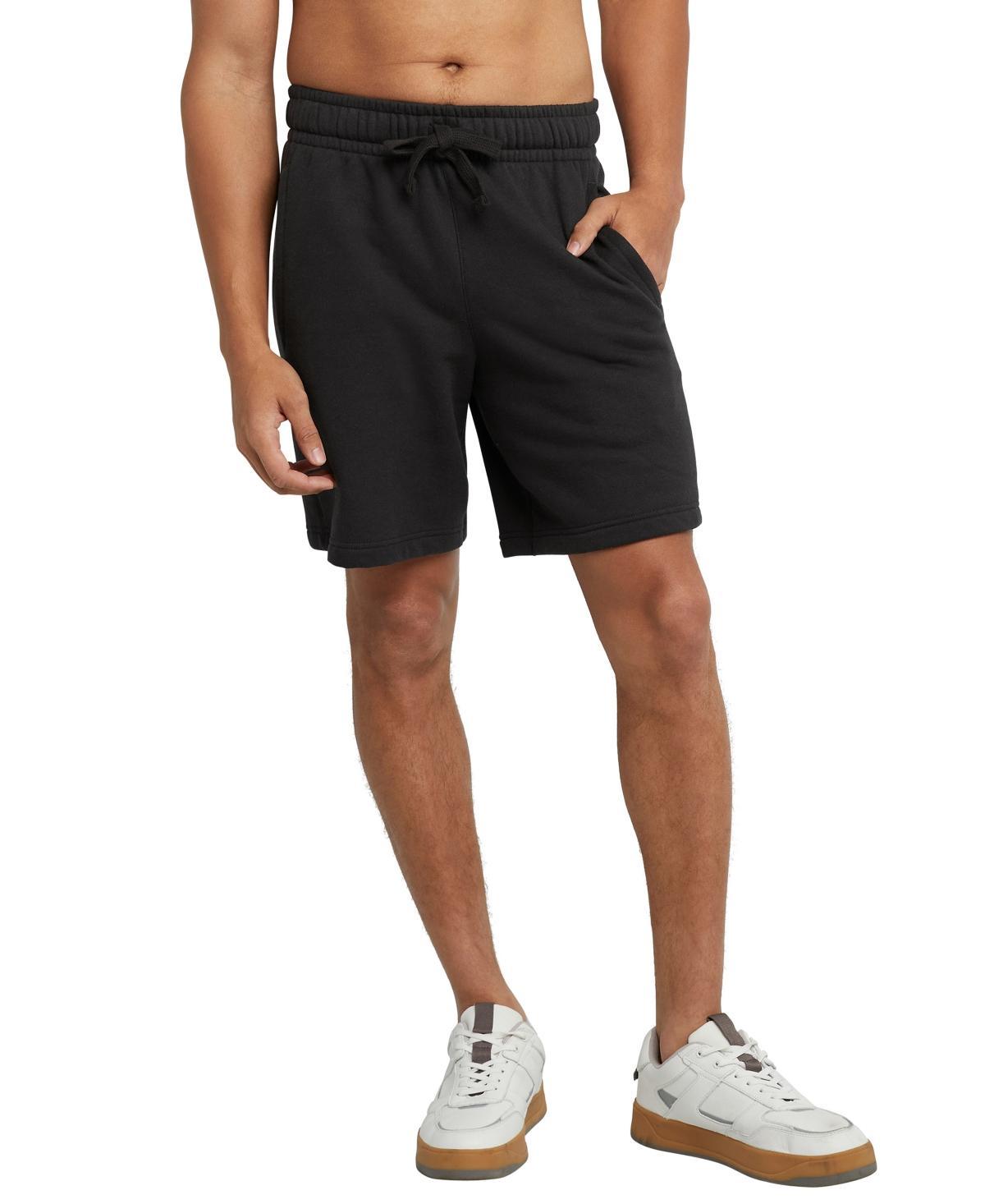 Hanes Originals Mens Fleece Sweat Shorts, 8 Deep Forte Blue Heather 2XL Product Image
