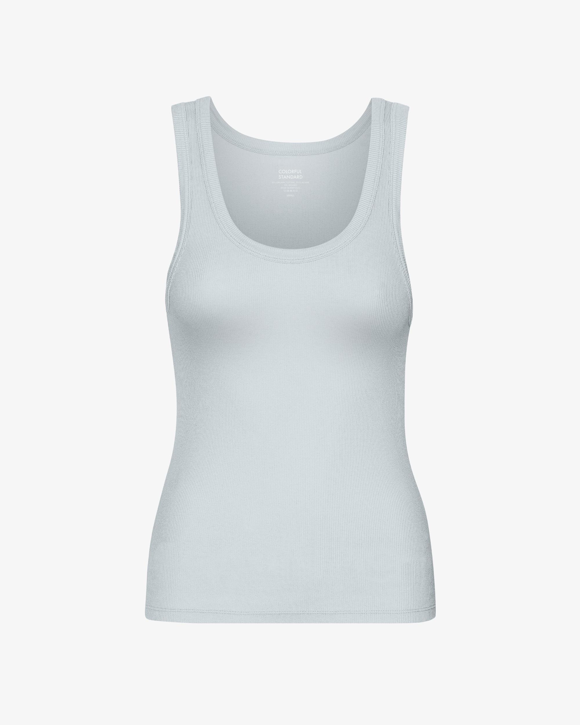 Women Organic Rib Tank Top - Coffee Brown Product Image