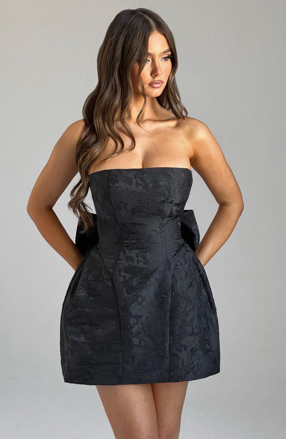Elenora Mini Dress - Black Product Image
