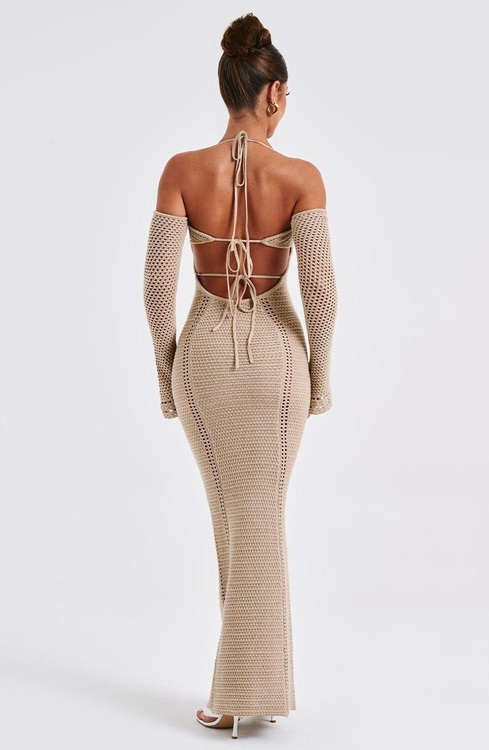 Samariah Maxi Dress - Beige Product Image