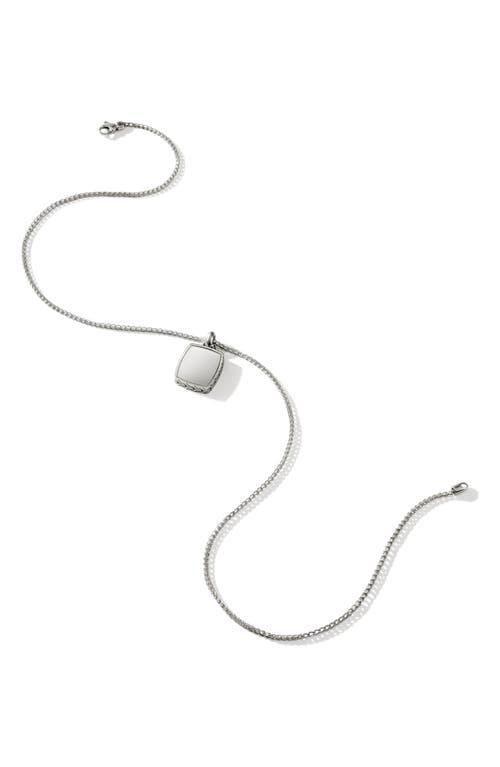 JOHN HARDY Tag Pendant Necklace, Sterling Silver, 1.7mm Product Image