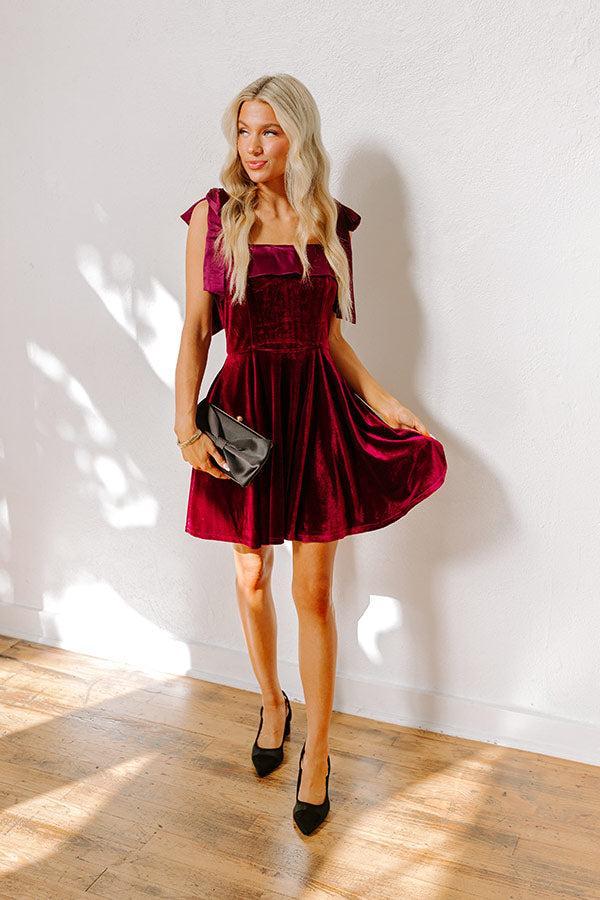 Twilight Gatherings Velvet Mini Dress Product Image