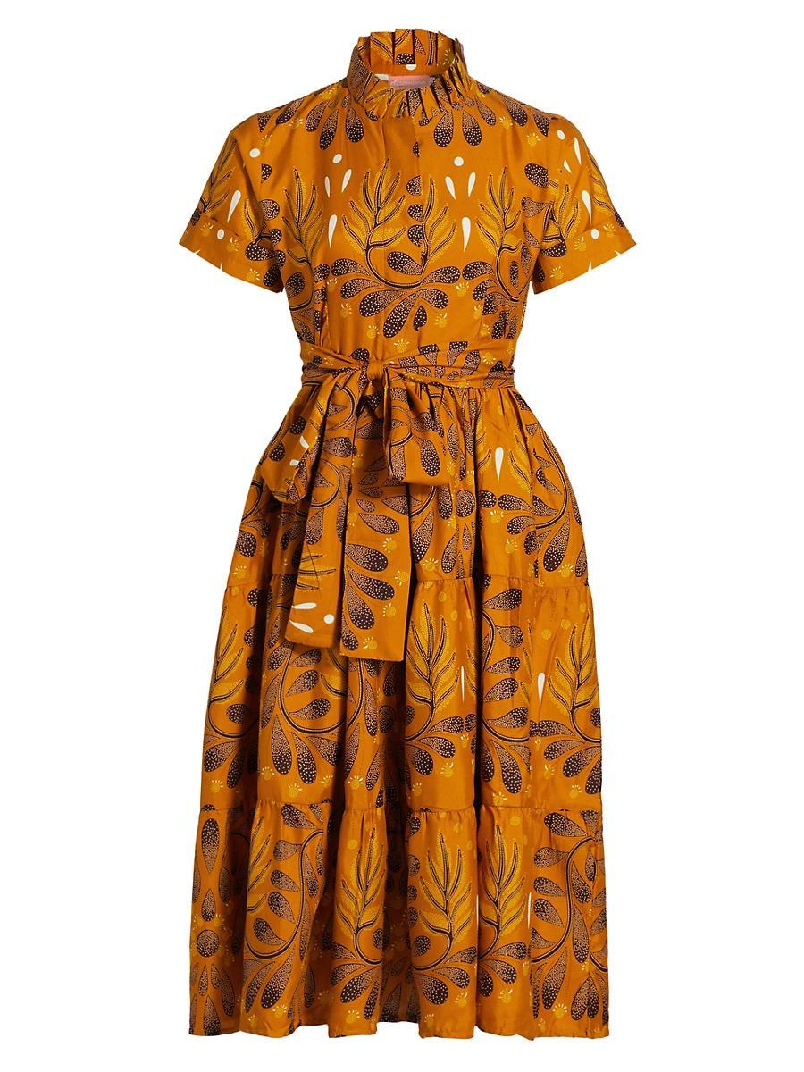 Womens Olori Printed Midi-Shirtdress Product Image