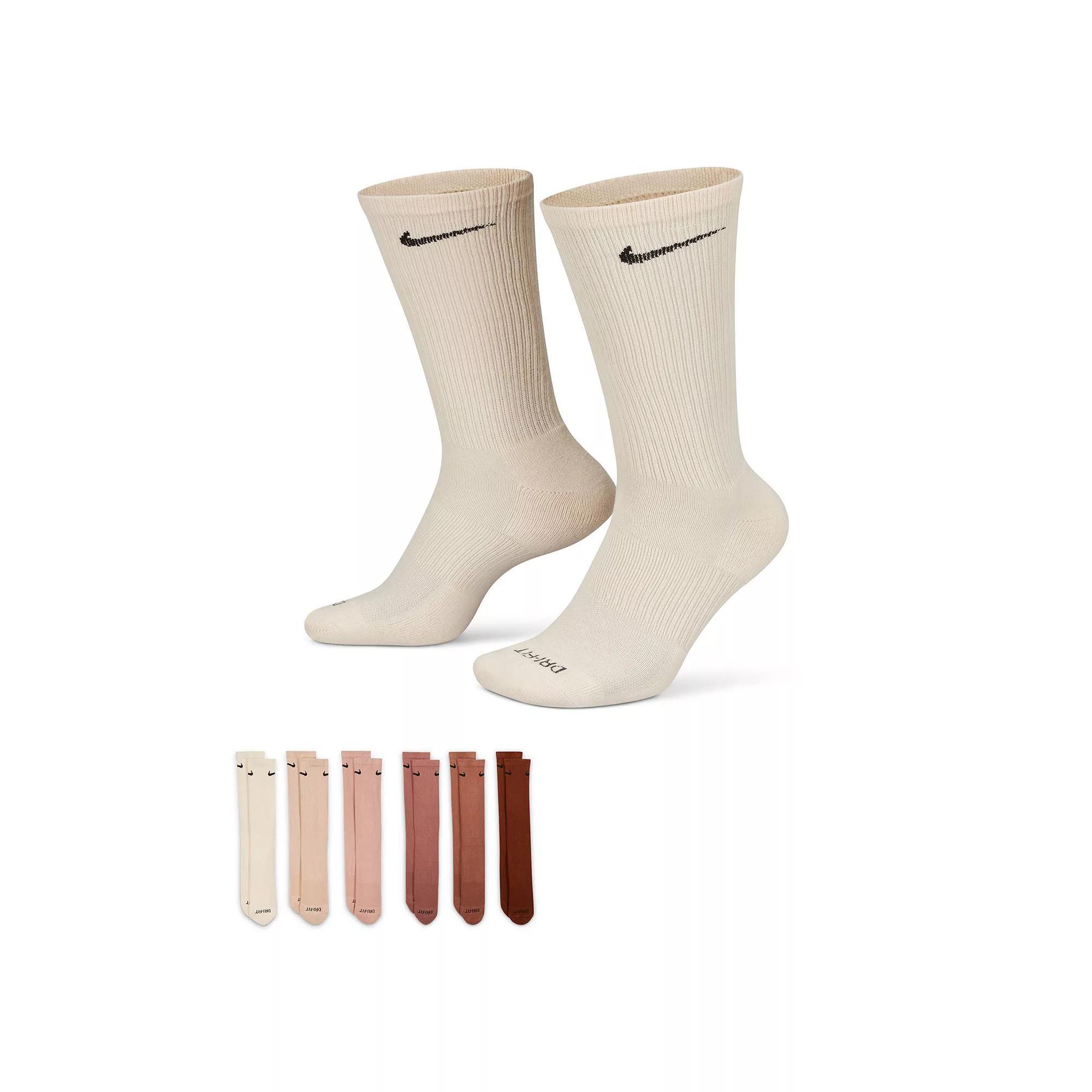 Mens Nike 6-pack Everyday Plus Cushion Crew Training Socks Product Image
