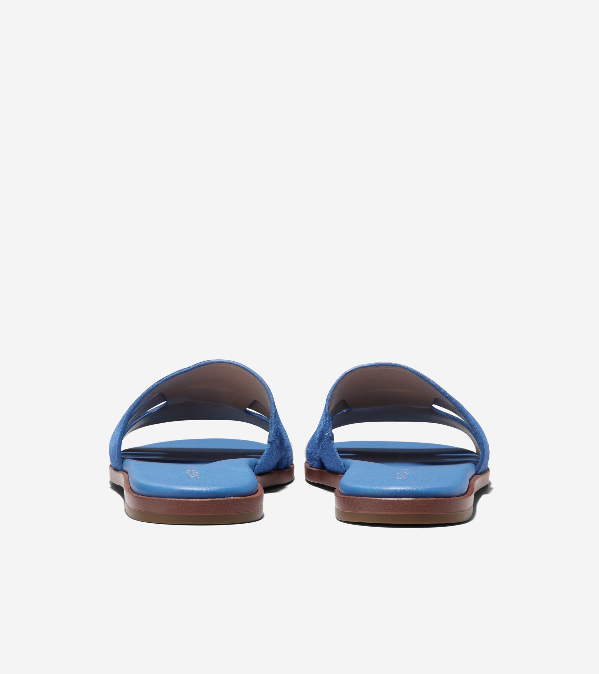 Women's Flynn Slotted Slides in Blue | Cole Haan Product Image