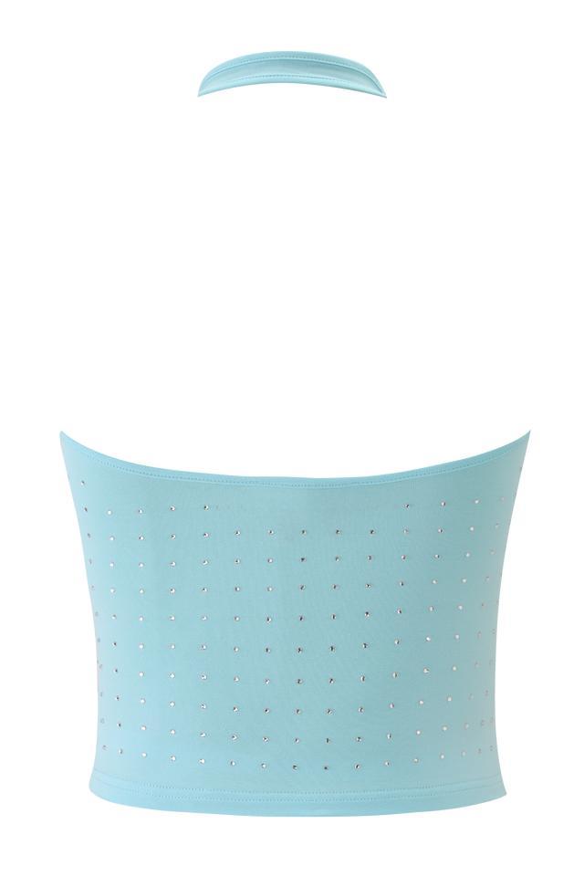 BUBBLES TOP - AQUA Product Image